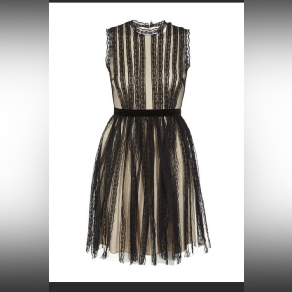 RED Valentino lace and tulle cocktail dress